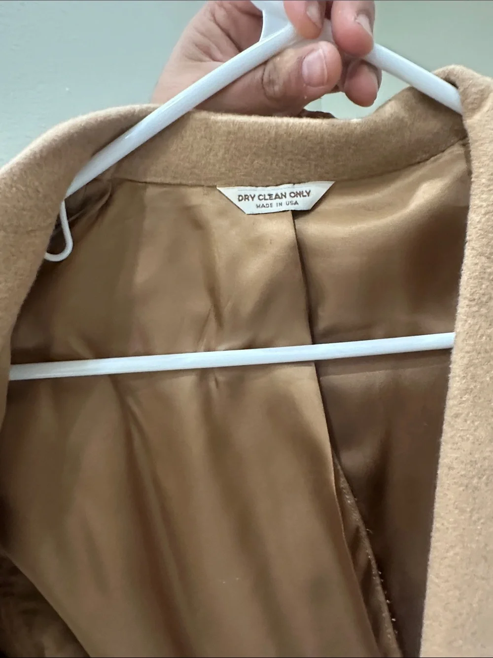 Men's Camel Wool-Blend Blazer - Classic Single-Breasted Jacket
